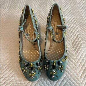 Embellished Boden Blue Heels